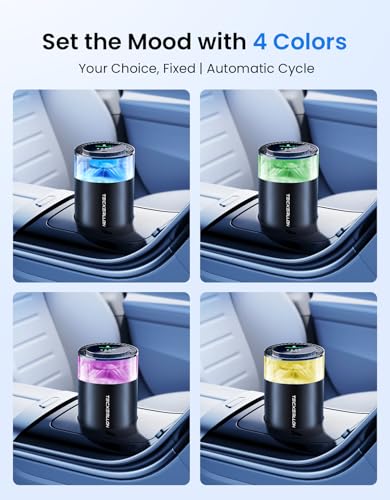 Smart Car Air Freshener Diffuser with Ambient Light