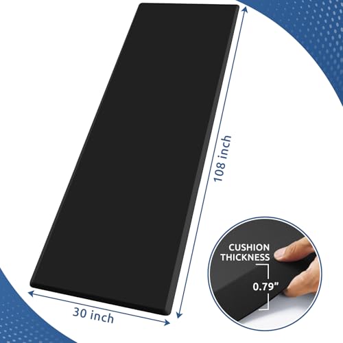 0.8" Thick Kitchen Mat Cushioned Anti Fatigue Rug Comfort Floor Mats