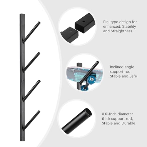 Skateboard Rack Wall Mount