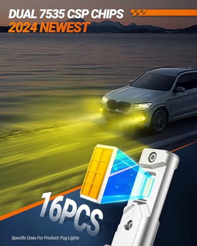H10 Fog Light Bulbs Yellow