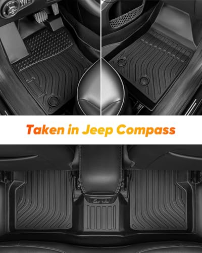 Floor Mats Cargo Liner for Jeep Compass 2017 (6 Count)