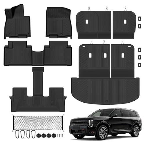 Floor Mat Set for 2027 Kia Telluride Hybrid 8 Seat