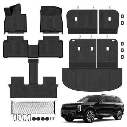 Floor Mat Set for 2027 Kia Telluride Hybrid 8 Seat