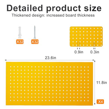 Metal Peg Board Panels (4 Count)