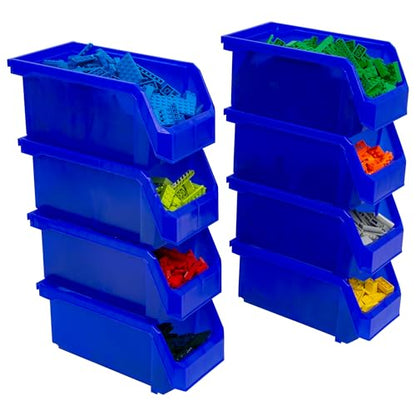 Medium Stackable Plastic Storage Bins