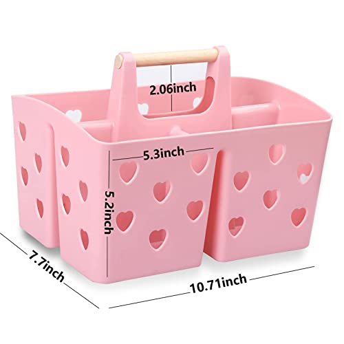 Portable Shower Caddy Plastic Shower Basket Organizer with Handle