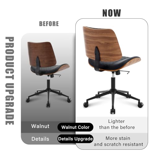 Home Office Chair No Arms with Wheels