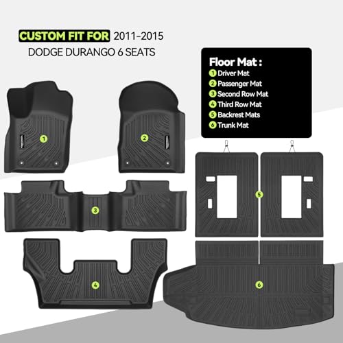 All Weather TPE Floor Mat Set for 2011