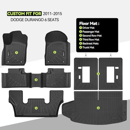 All Weather TPE Floor Mat Set for 2011