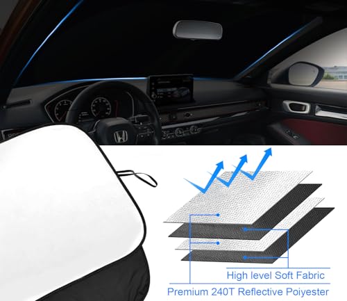 Foldable Front Windshield Sunshade fit for Honda Civic 2022