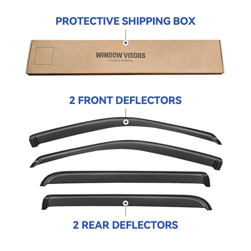 Window Visors Rain Guards for 2002