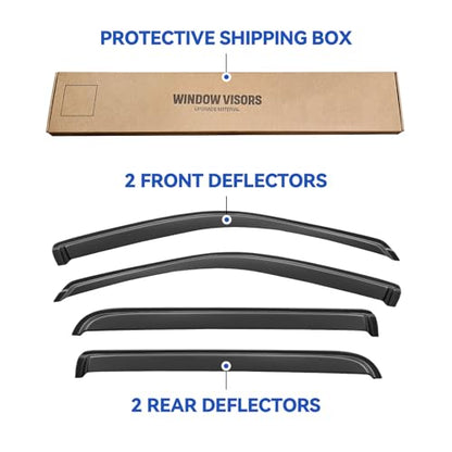 Window Visors Rain Guards for 2002