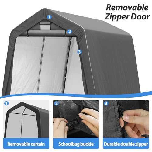 8' x 8' Outdoor Portable Storage Shed