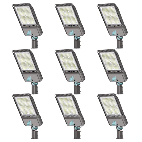180W Parking Lot Light 32400LM LED Street Lights Outdoor 9Pack