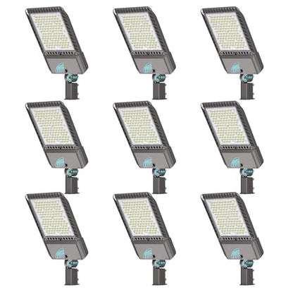 180W Parking Lot Light 32400LM LED Street Lights Outdoor 9Pack