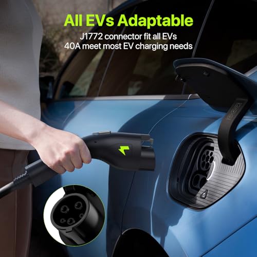 Level 2 EV Charger 40A J1772 Connector 9.6KW Electric Car Charger