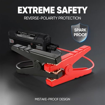 J400 Portable Jump Starter for Upto 8.0L Gas & 6.0L Diesel Engines