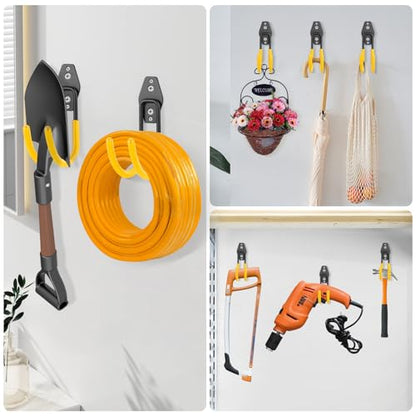 Garage Hose Hooks Wall Mount (6 Count)