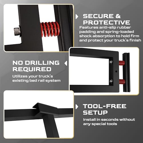 Truck Bed Divider with MOLLE Panel Aluminum Foldable Cargo Divider fit 2019