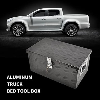 20 Inch Aluminum Tool Box 5 Bar Tread Flatbox for Truck Car Outdoor
