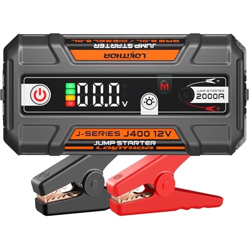 J400 Portable Jump Starter for Upto 8.0L Gas & 6.0L Diesel Engines