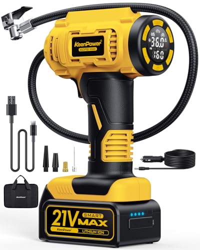 Cordless Tire Inflator Portable Air Compressor