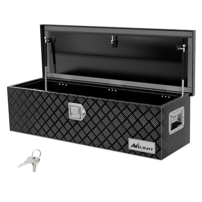 39 Inch Truck Tool Box Heavy Duty Aluminum Stripes Plated