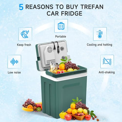 Electric Cooler & Warmer with Handle 26.5 Quart