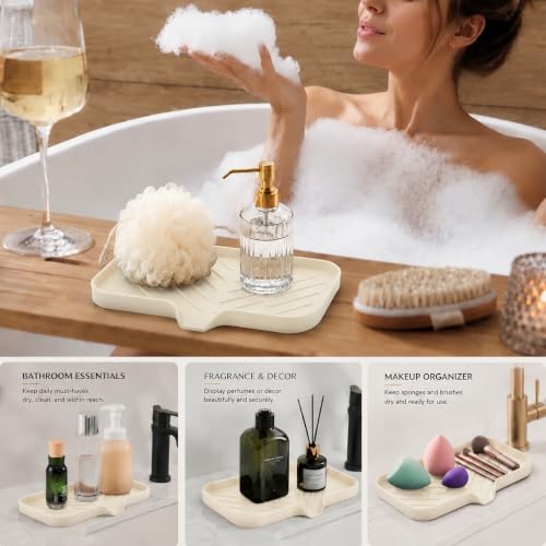 Silicone Soap Dish with Drain Spout