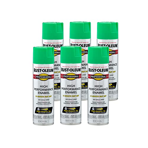 Professional High Performance Gloss Safety Green Spray Paint (15 Ounce)