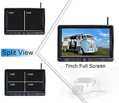 Wireless Backup Camera System with 7