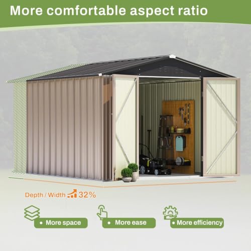 8x10 FT Outdoor Storage Shed
