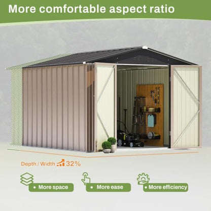 8x10 FT Outdoor Storage Shed
