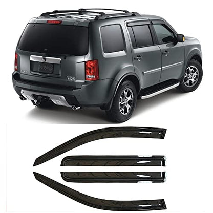 Window Visors Rain Guards Smoke Color for 2009