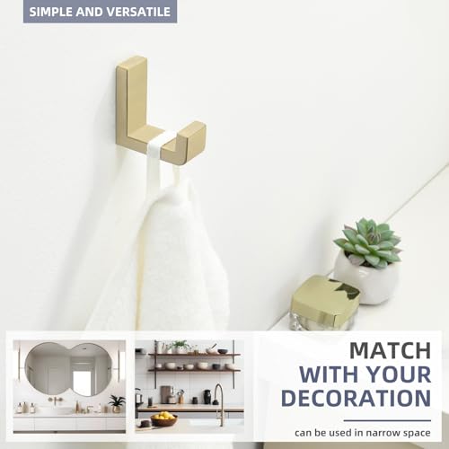 Brushed Gold Towel Hook
