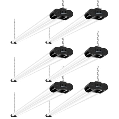 60W 4FT Linkable LED Shop Light forGarage (6 Count)