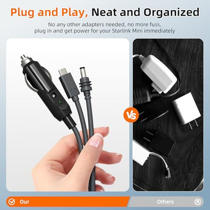 Starlink Mini 3 in 1 Cable Power Cable 10FT