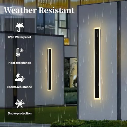 2 Pack Modern Outdoor Wall Lights for Patio