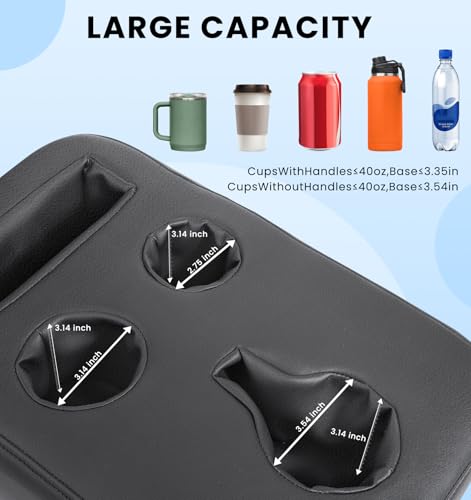 Upgraded Car Cup Holder with Dual Secure Strap Back Seat Cup Holder for Car