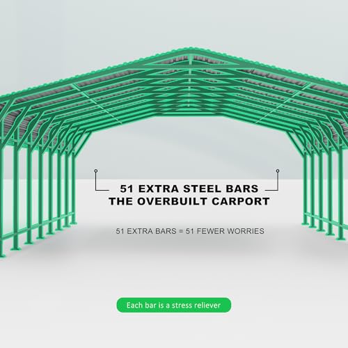 20x30 Heavy Duty Metal Carport
