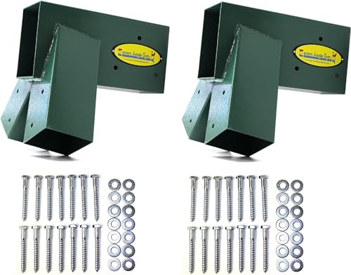 Easy 1-2-3 A-Frame 2 Brackets for Swing Set, Green (2 Count)