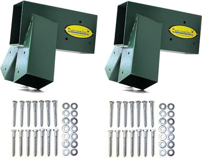 Easy 1-2-3 A-Frame 2 Brackets for Swing Set, Green (2 Count)