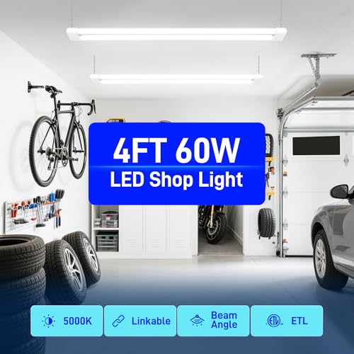 4FT 60W LED Shop Light (4 Count)