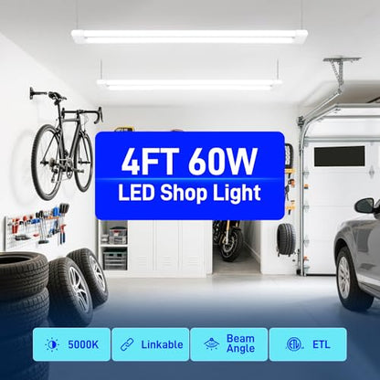 4FT 60W LED Shop Light (4 Count)