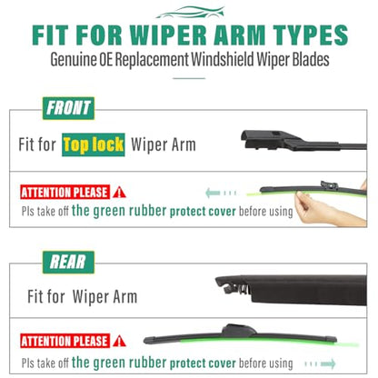 Windshield Wiper Blades Replacement for Alfa Romeo Stelvio