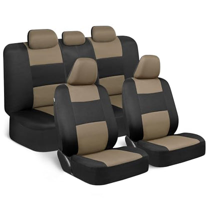 PolyPro Beige Car Seat Covers Full Set with 4