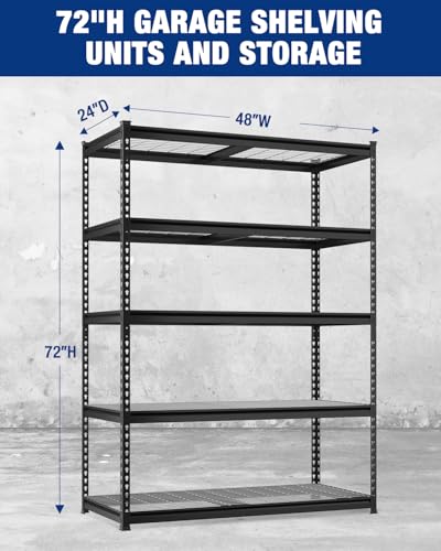5 Tier Heavy Duty Metal Shelving Unit