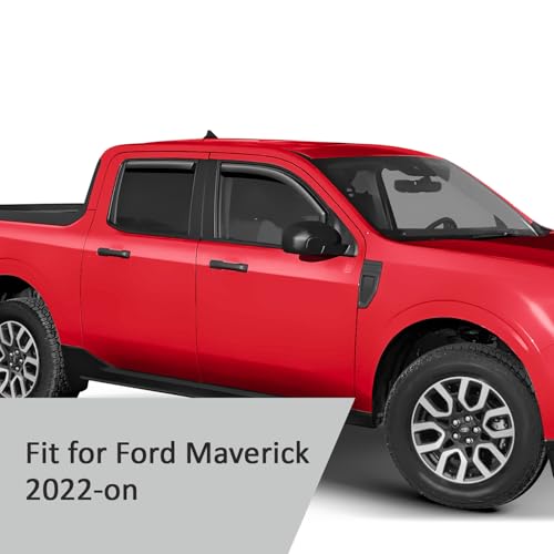 in Channel Extra Durable Rain Guards for Ford Maverick 2022