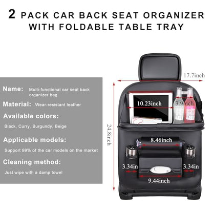 2PCS Car Backseat Organizer