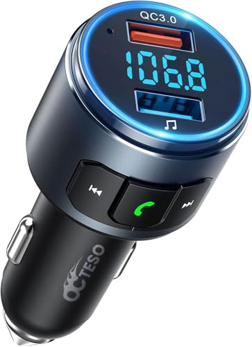 Upgraded V5.3 FM Bluetooth Transmitter